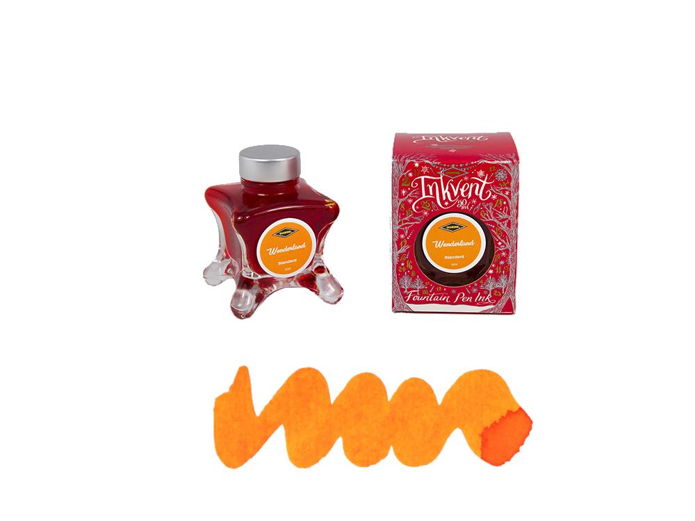 Encrier Diamine Wonderland Ink Vent Red, 50ml, Jaune, Verre
