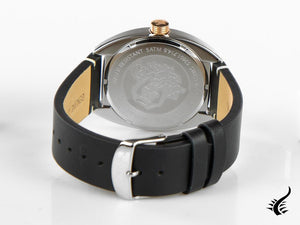 Montre à Quartz Delbana Classic Locarno, Noir, Bracelet en cuir, 53601.714.6.032