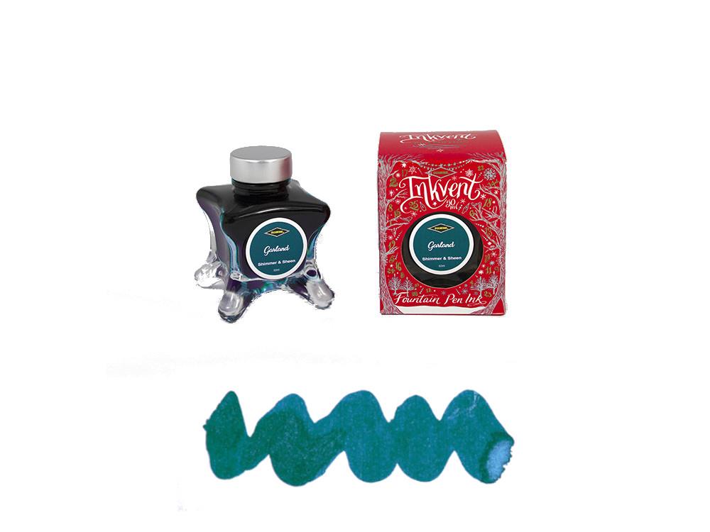 Encrier Diamine Garland Ink Vent Red, 50ml, Vert, Verre