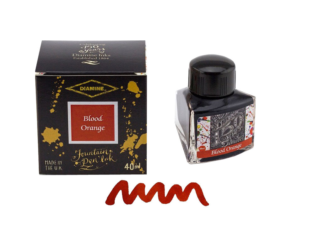 Encrier Diamine, 40ml., Blood Orange, Verre