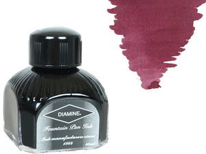 Encrier Diamine, 80ml., Tyrian Purple, Bouteille en verre italien