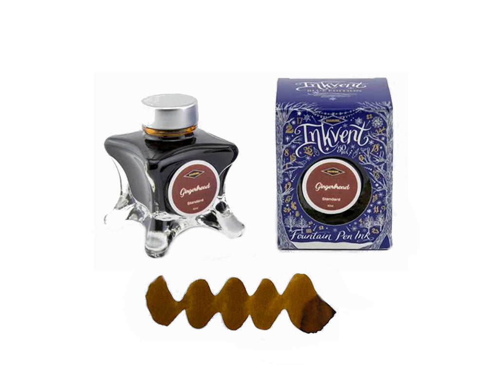 Encrier Diamine Gingerbread, Ink Vent Blue, 50ml, Golden Brown