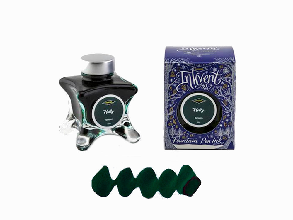 Encrier Diamine Holly Dark, Ink Vent Blue, 50ml, Vert