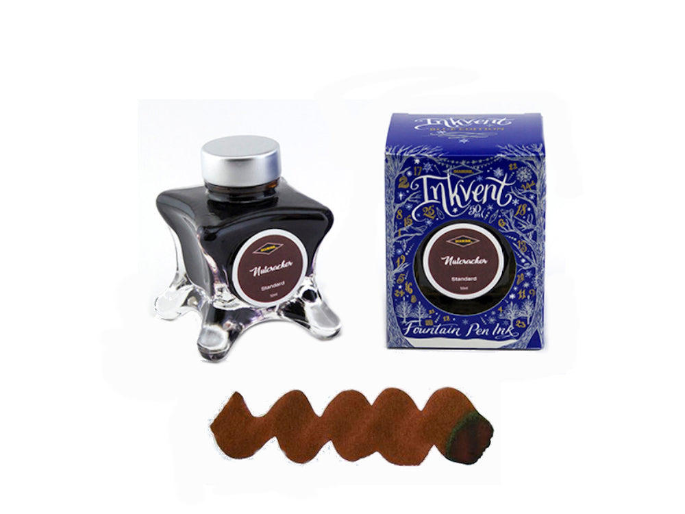 Encrier Diamine Nutcracker, Ink Vent Blue, 50ml, Marron