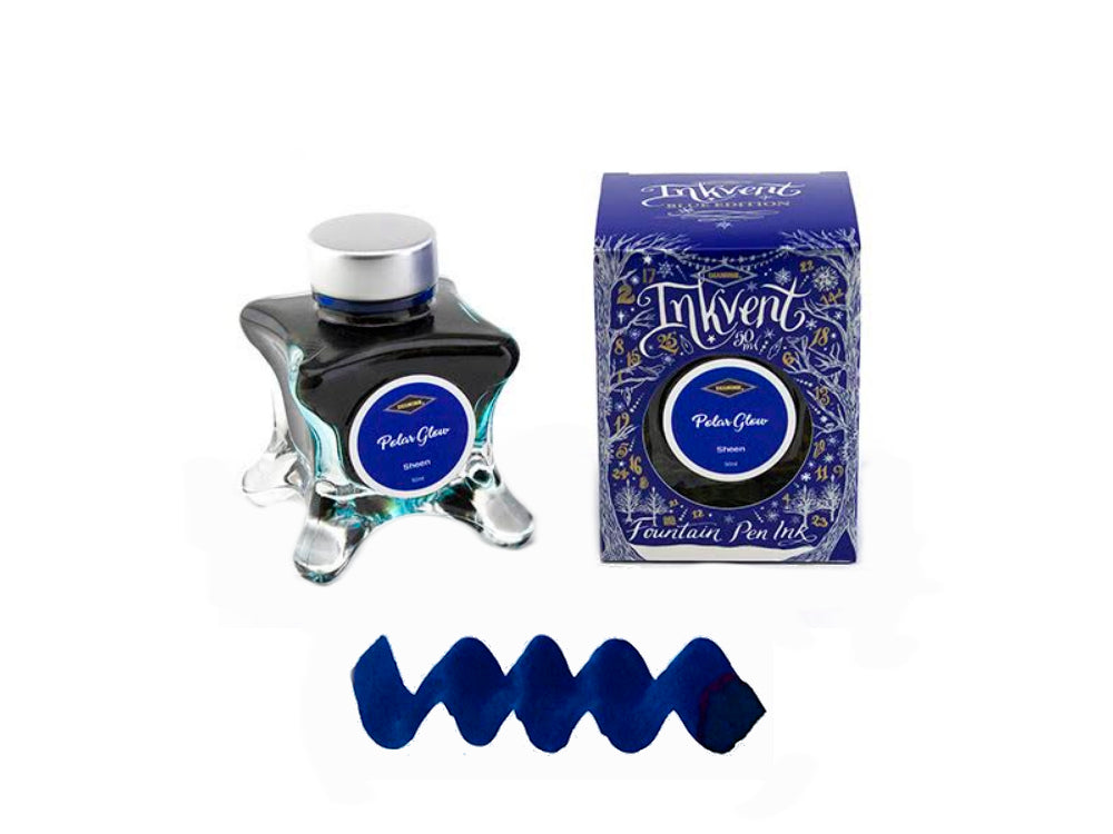 Encrier Diamine Polar Glow, Ink Vent Blue, 50ml, Bleu