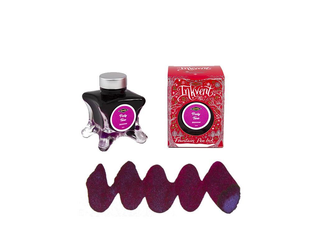 Encrier Diamine Party Time Ink Vent Red, 50ml, Violet, Verre