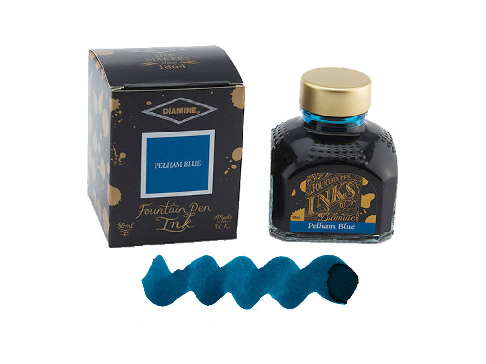 Encrier Diamine Pelham Blue, 80ml., Verre