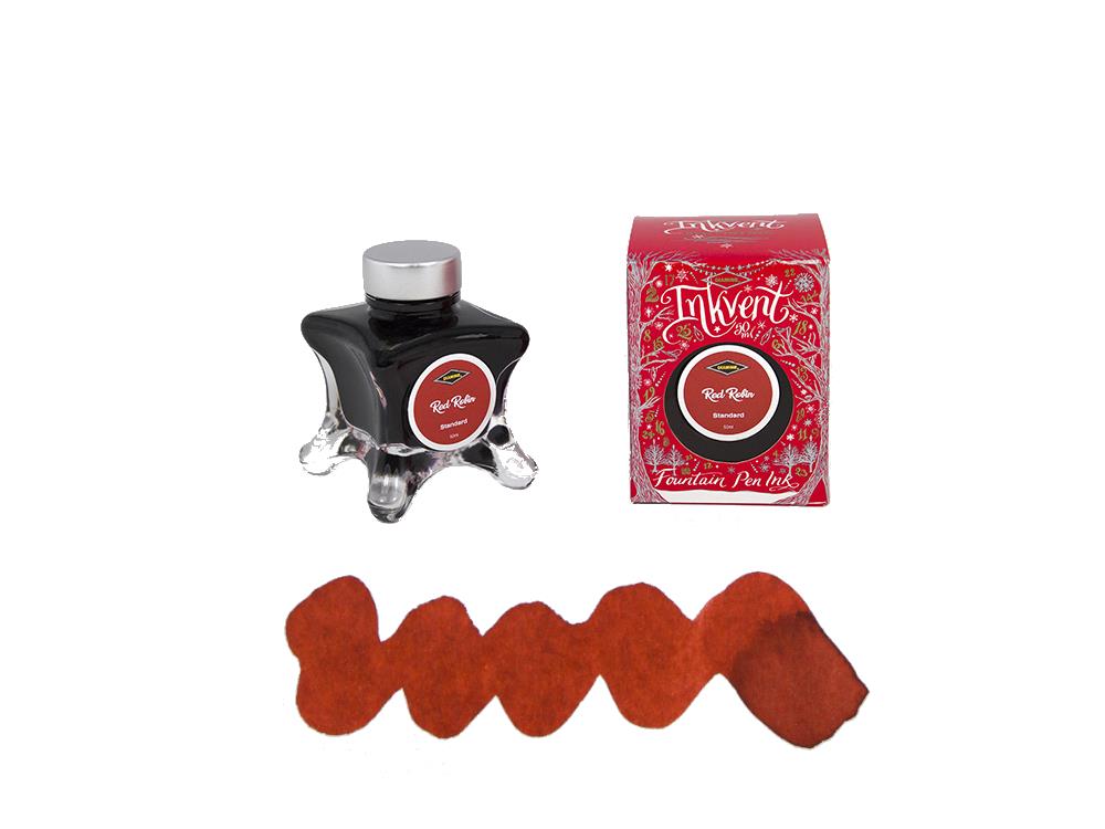 Encrier Diamine Red Robin Ink Vent Red, 50ml, Rouge, Verre