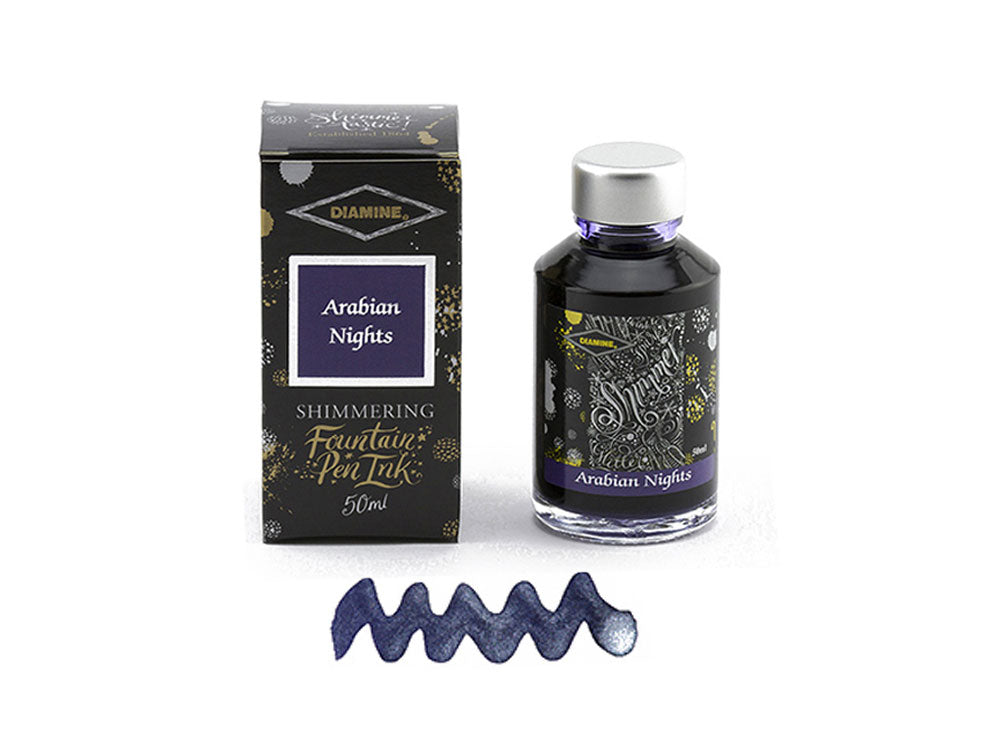 Encrier Diamine Shimmering Arabian Nights, 50ml., Verre