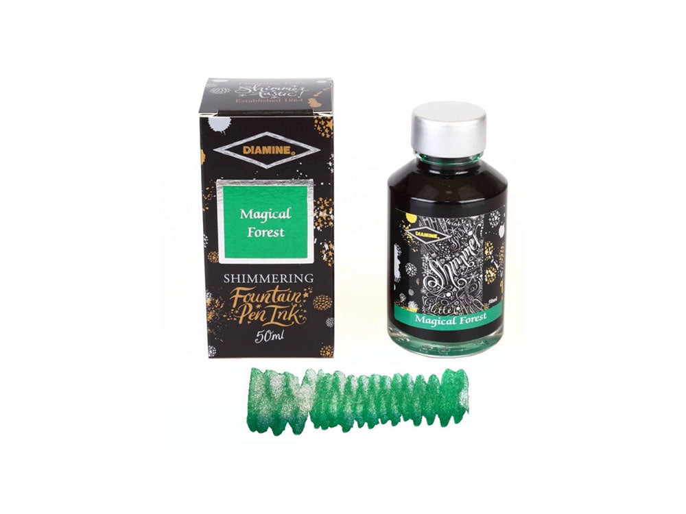 Encrier Diamine Shimmering Magical Forest, 50ml, Verre
