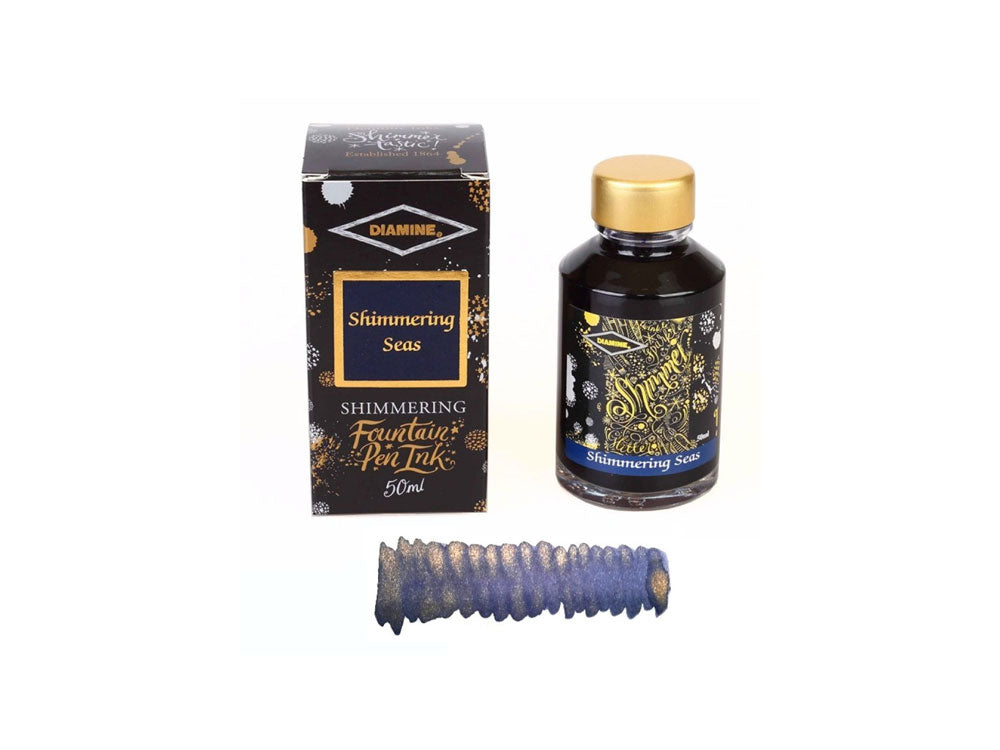 Encrier Diamine Shimmering Seas, 50ml, Verre