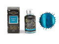Encrier Diamine Shimmering Tropical Glow, 50ml, Bleu, Verre