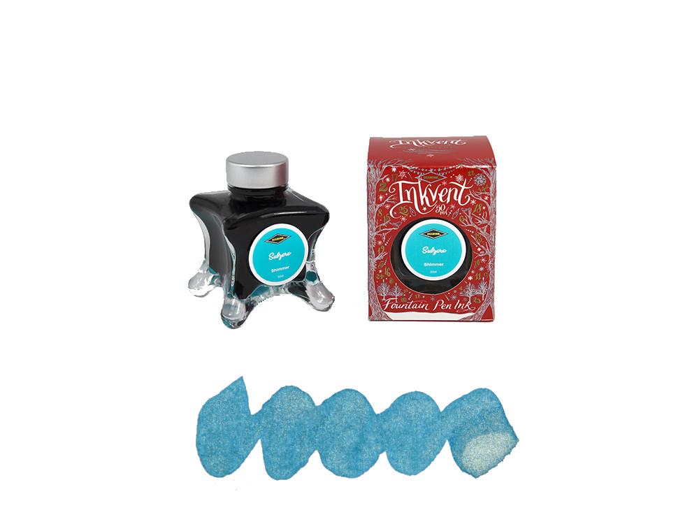 Encrier Diamine Subzero Ink Vent Red, 50ml, Bleu, Verre