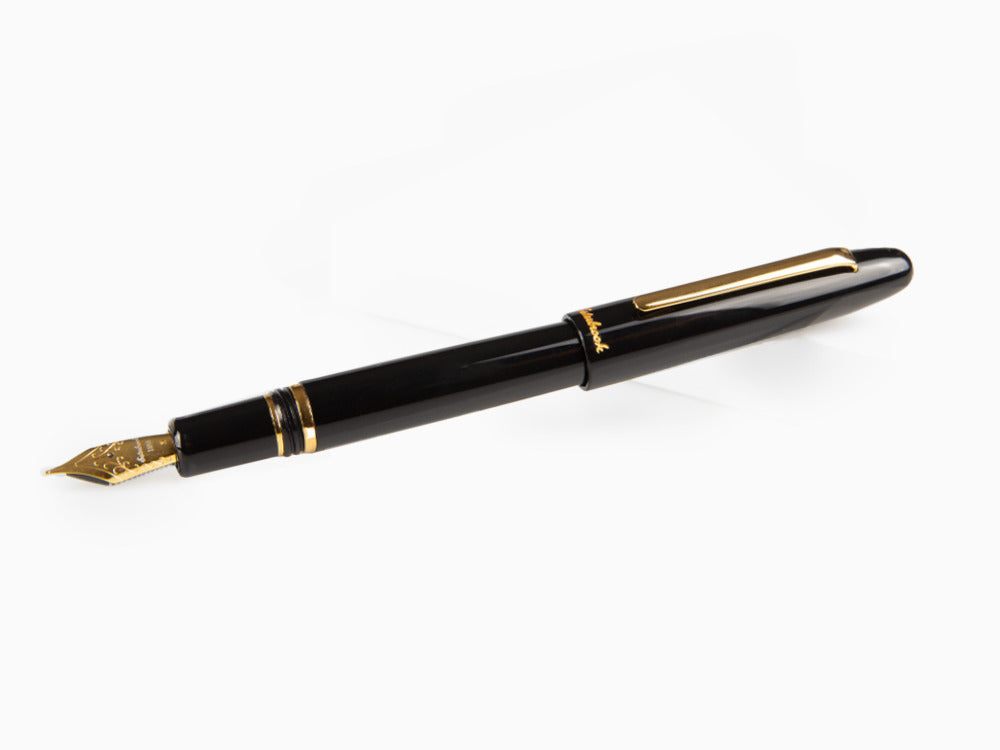 Stylo Plume Esterbrook Estie Ebony, Résine Noire, Plaqué or, E116