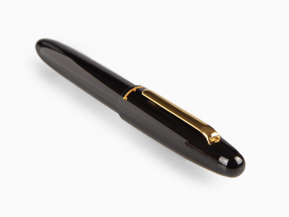 Stylo Plume Esterbrook Estie Ebony, Résine Noire, Plaqué or, E116