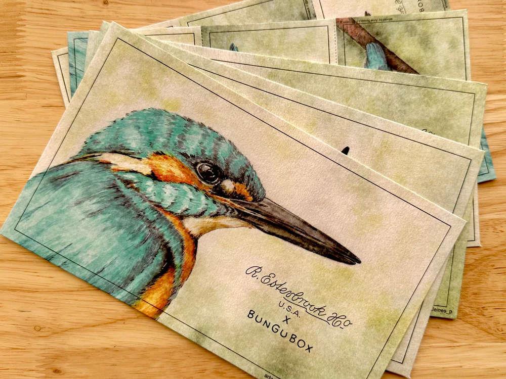 Esterbrook x BUNGUBOX Kingfisher Edition Blotter Paper, EINK-BUNGUBIRD