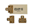 Ensemble de 3 Clips Eclipse Esterbrook Eclipse, Métal, Plaqué or, Doré, ECL-GOLD