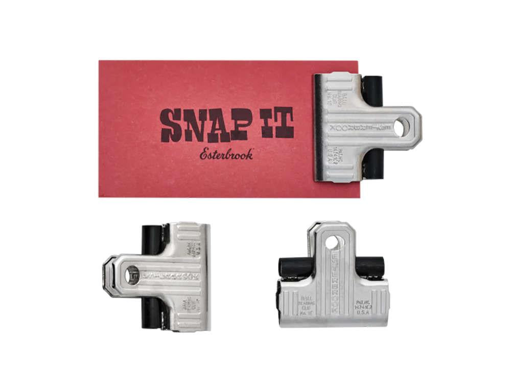 Ensemble de 3 Clips Eclipse Esterbrook, Métal, Argent, ECL-SILVER