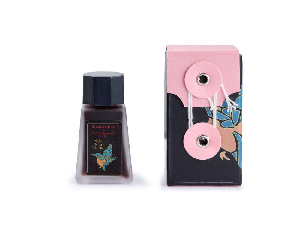 Encrier Esterbrook x BUNGU Kachofugetsu Flower , Rose, Verre, EINK-BUNGUCB