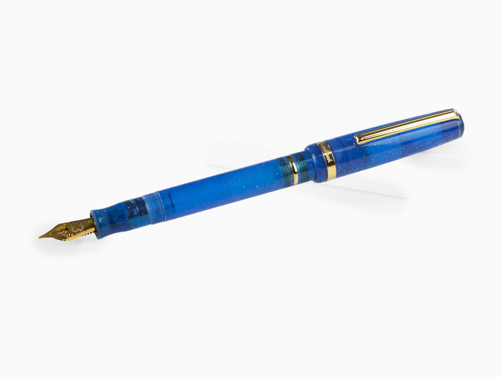 Stylo Plume Esterbrook JR Fantasy, Résine à marbre, Bleu, EJRF
