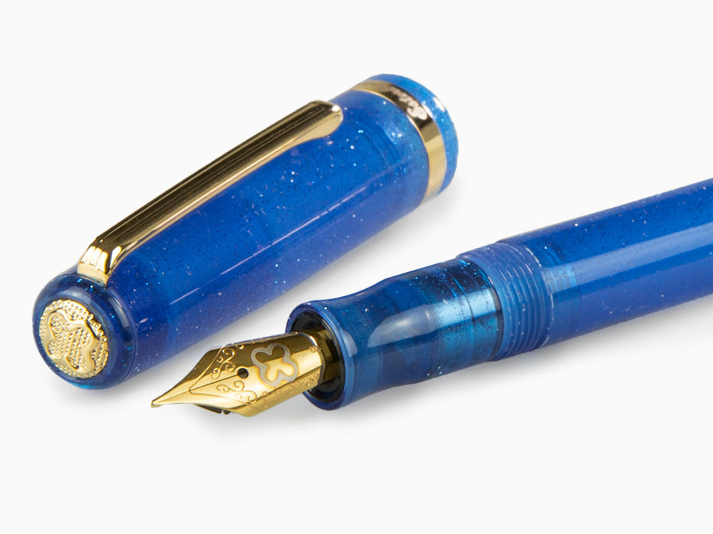 Stylo Plume Esterbrook JR Fantasy, Résine à marbre, Bleu, EJRF