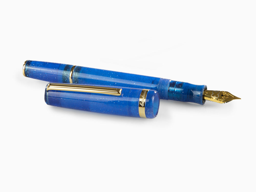 Stylo Plume Esterbrook JR Fantasy, Résine à marbre, Bleu, EJRF