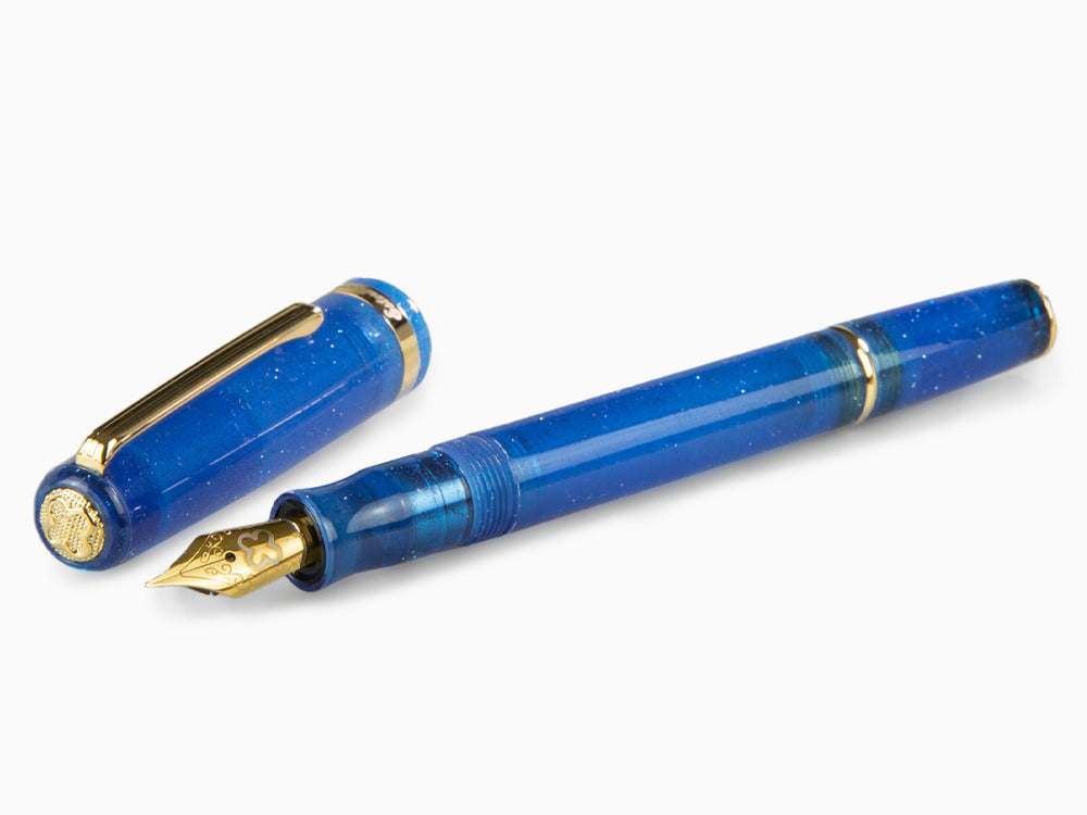 Stylo Plume Esterbrook JR Fantasy, Résine à marbre, Bleu, EJRF