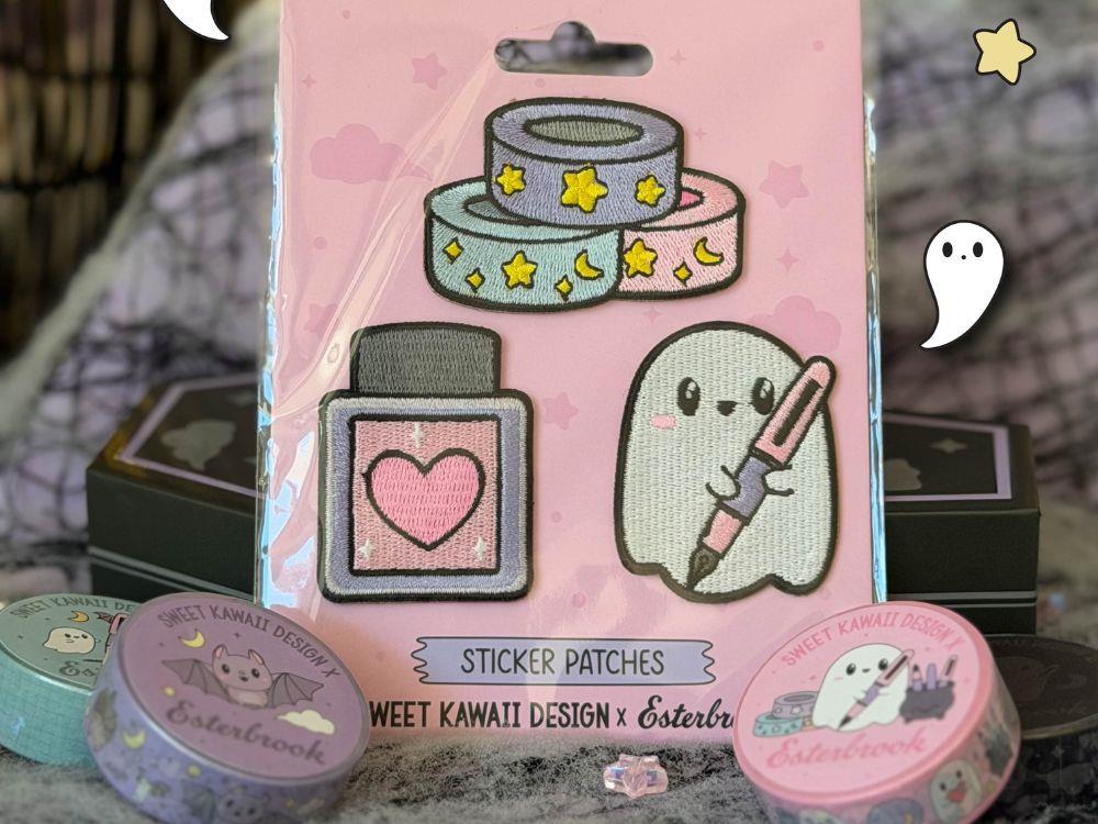 3 Écussons Esterbrook Pastel Halloween multicouleur, Édition spéciale