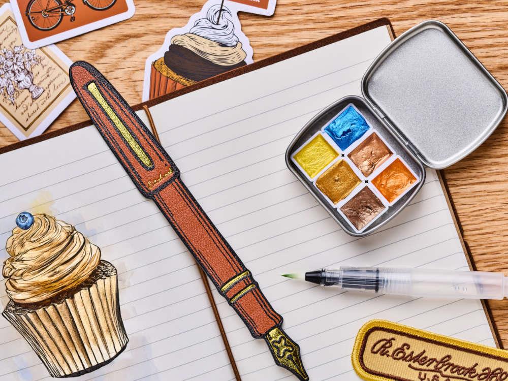 Travel Journal Workshop Esterbrook, Marron, ETJWS