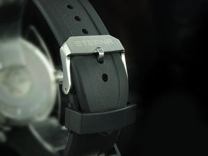 Montre Automatique Eterna Super KonTiki, SW 200-1, Noir, Bracelet en caoutchouc