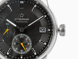 Montre Automatique Eterna Adventic GMT Manufacture, Eterna 3914A, Bracelet cuir