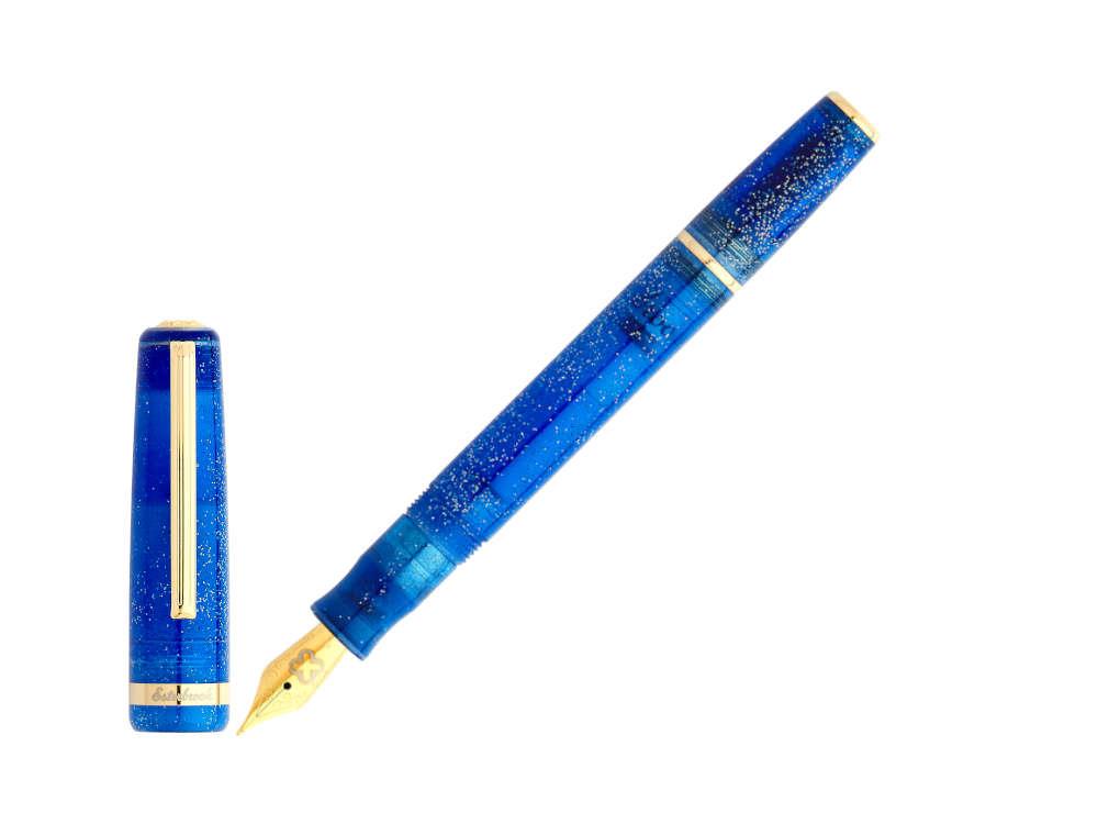 Stylo Plume Esterbrook JR Fantasy, Résine à marbre, Bleu, EJRF