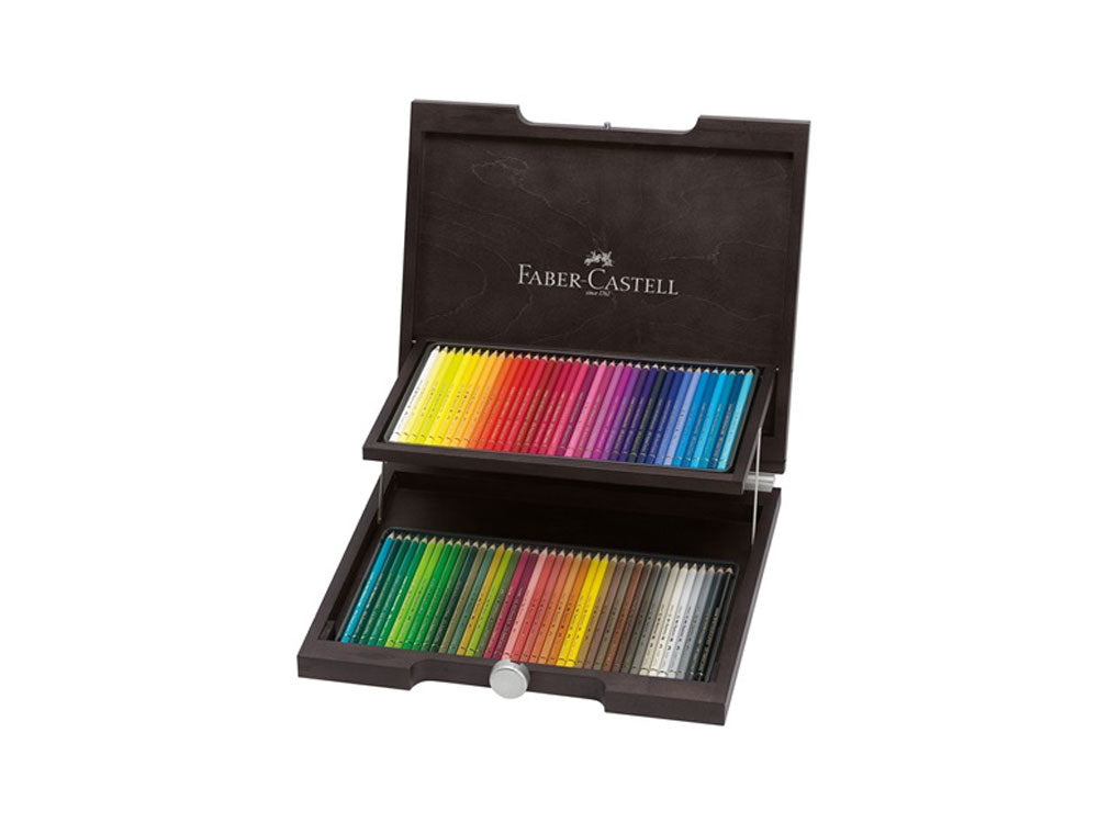 Coffret Bois Faber-Castell Crayon Polychromos, x72, 110072