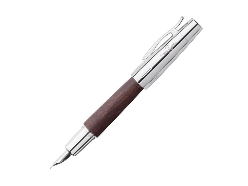 Stylo Plume Faber-Castell E-Motion, Bois de Poirier, Marron, 148210