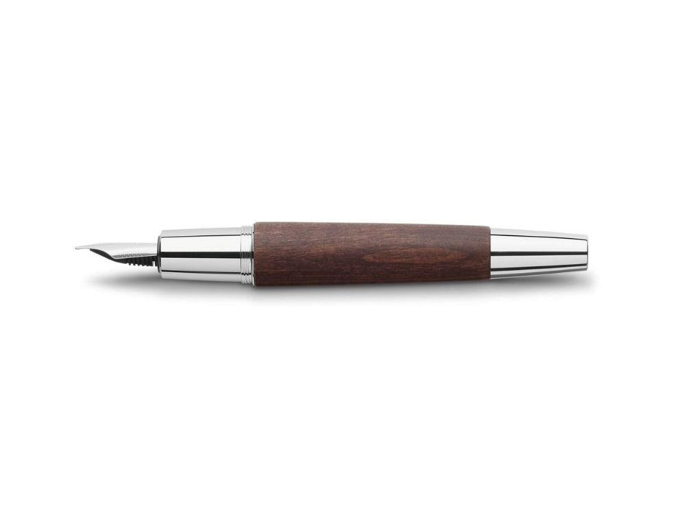 Stylo Plume Faber-Castell E-Motion, Bois de Poirier, Marron, 148210