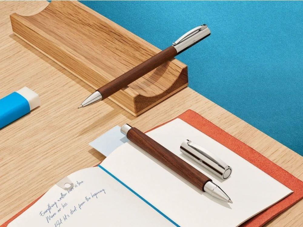 Stylo bille Faber-Castell Ambition Nogal, Bois, Marron, 148531
