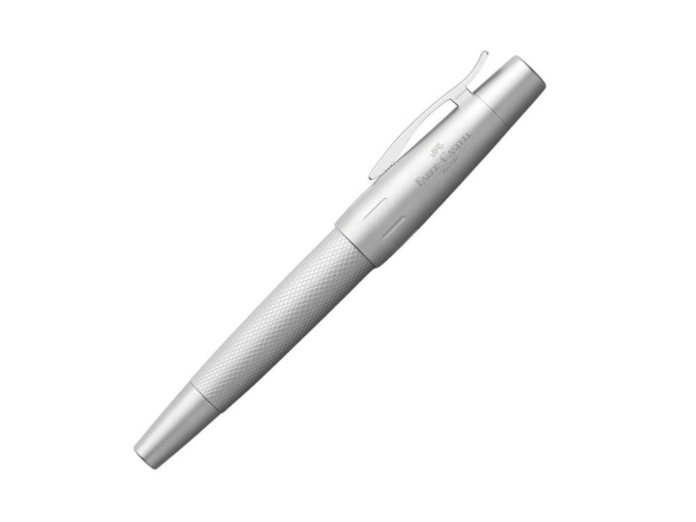Stylo Plume Faber-Castell E-Motion Pure Silver, Métal, Argent, 148670