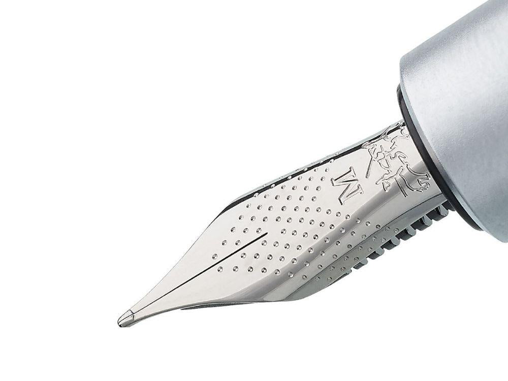 Stylo Plume Faber-Castell E-Motion Pure Silver, Métal, Argent, 148670