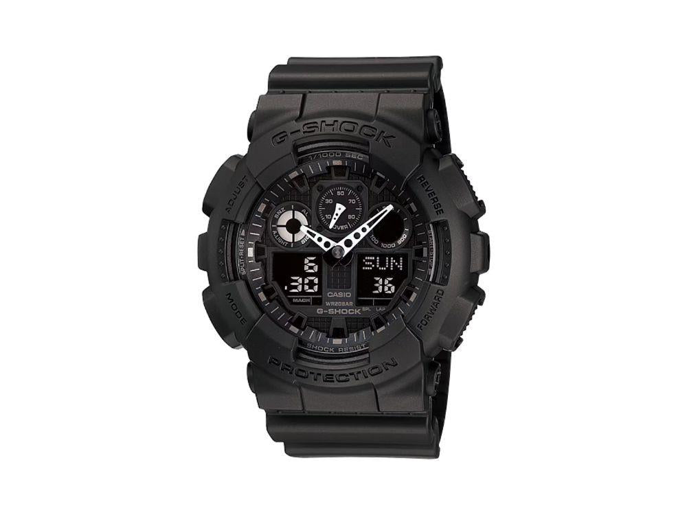 Montre à Quartz G-SHOCK Casio Classic, Résine, Noir, GA-100-1A1ER