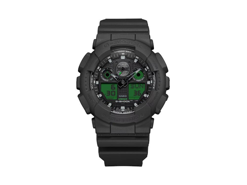 Montre à Quartz G-SHOCK Casio Classic, Résine, Noir, GA-100BEG-1AER