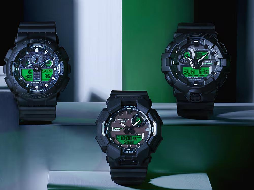Montre à Quartz G-SHOCK Casio Classic, Résine, Noir, GA-100BEG-1AER