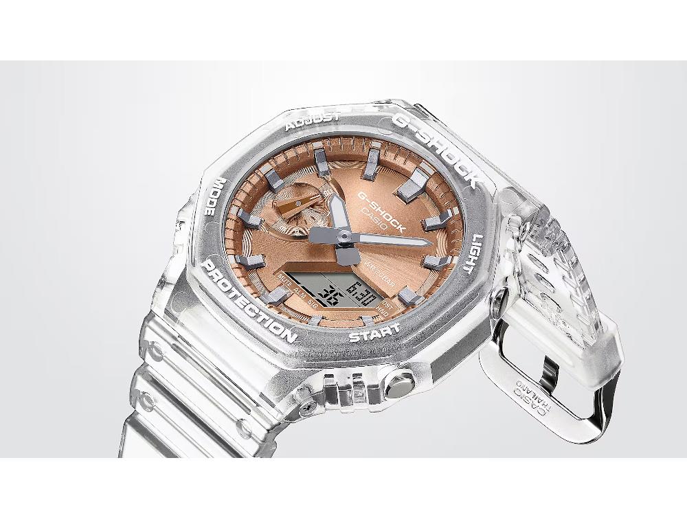 Montre à Quartz G-SHOCK Casio Classic Bright Metallic, Or rose, GA-2100BM-7A5ER