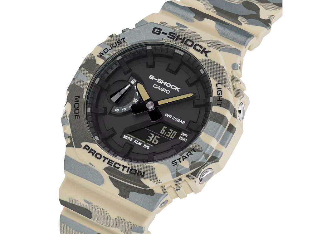 Montre à Quartz G-SHOCK Casio Trend, Noir, 48.5 × 45.4mm, GA-2100CM-5AER