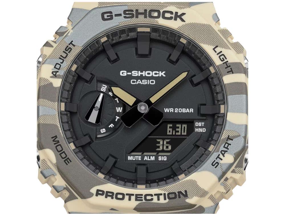 Montre à Quartz G-SHOCK Casio Trend, Noir, 48.5 × 45.4mm, GA-2100CM-5AER
