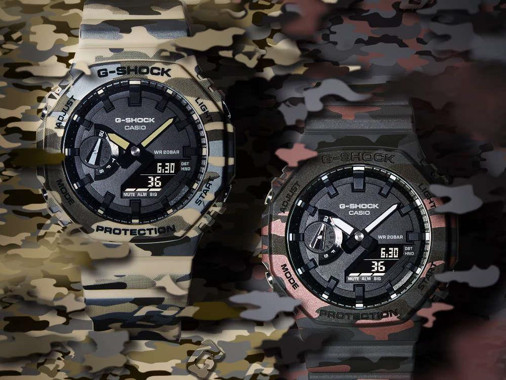 Montre à Quartz G-SHOCK Casio Trend, Noir, 48.5 × 45.4mm, GA-2100CM-8AER