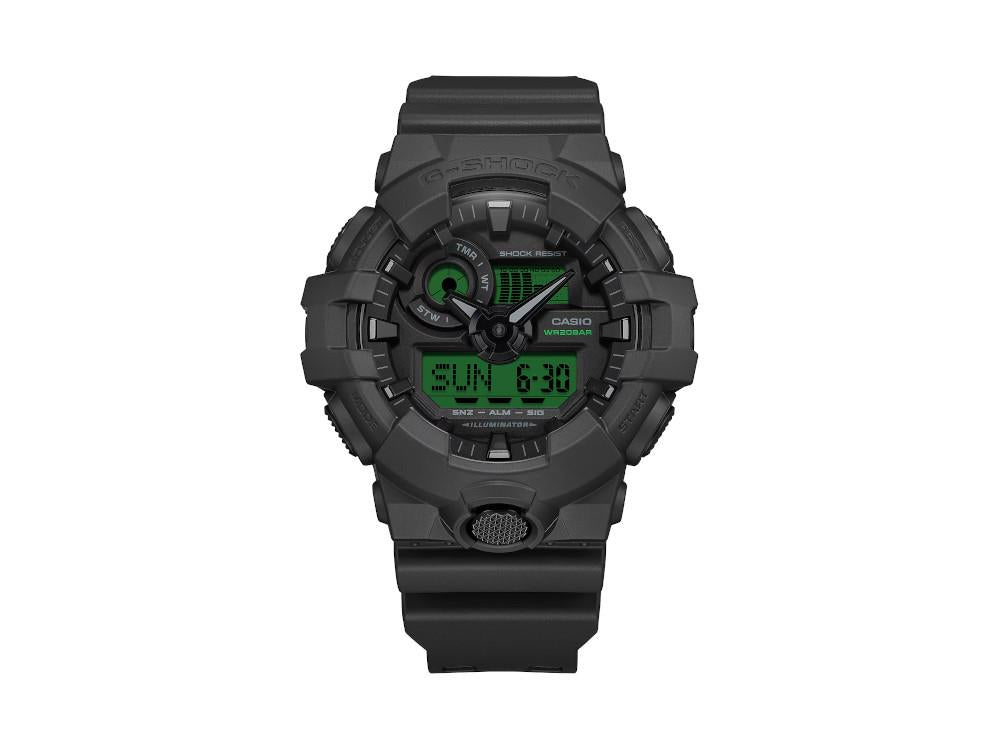 Montre à Quartz G-SHOCK Casio Classic, Résine, Noir, GA-700BEG-1AER