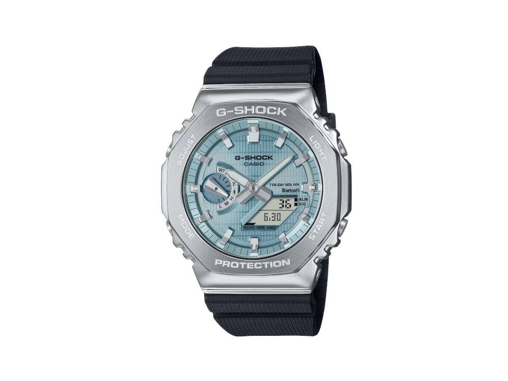 Montre à Quartz G-SHOCK Casio G-Steel, Bleu, 49.3mm × 44.4mm, GBM-2100A-1A2ER