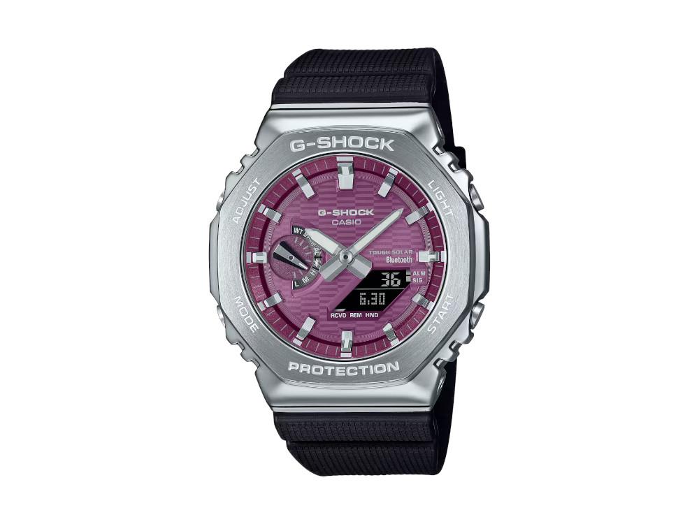 Montre à Quartz G-SHOCK Casio G-Steel, Bordeaux, 49.3mm × 44.4mm, GBM-2100A-4BER