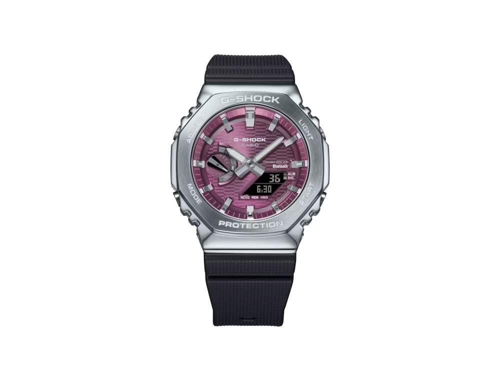 Montre à Quartz G-SHOCK Casio G-Steel, Bordeaux, 49.3mm × 44.4mm, GBM-2100A-4BER