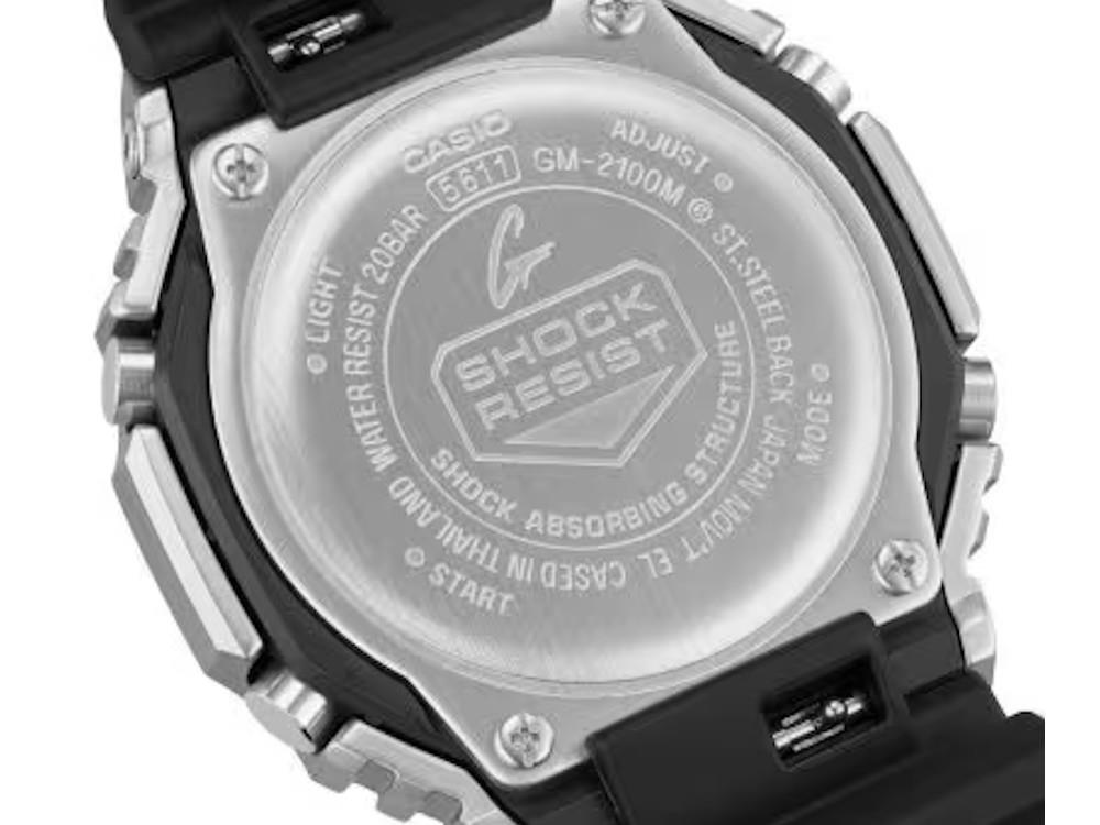 Montre à Quartz G-SHOCK Casio G-Steel, Noir, Chronographe, GM-2100M-1AER